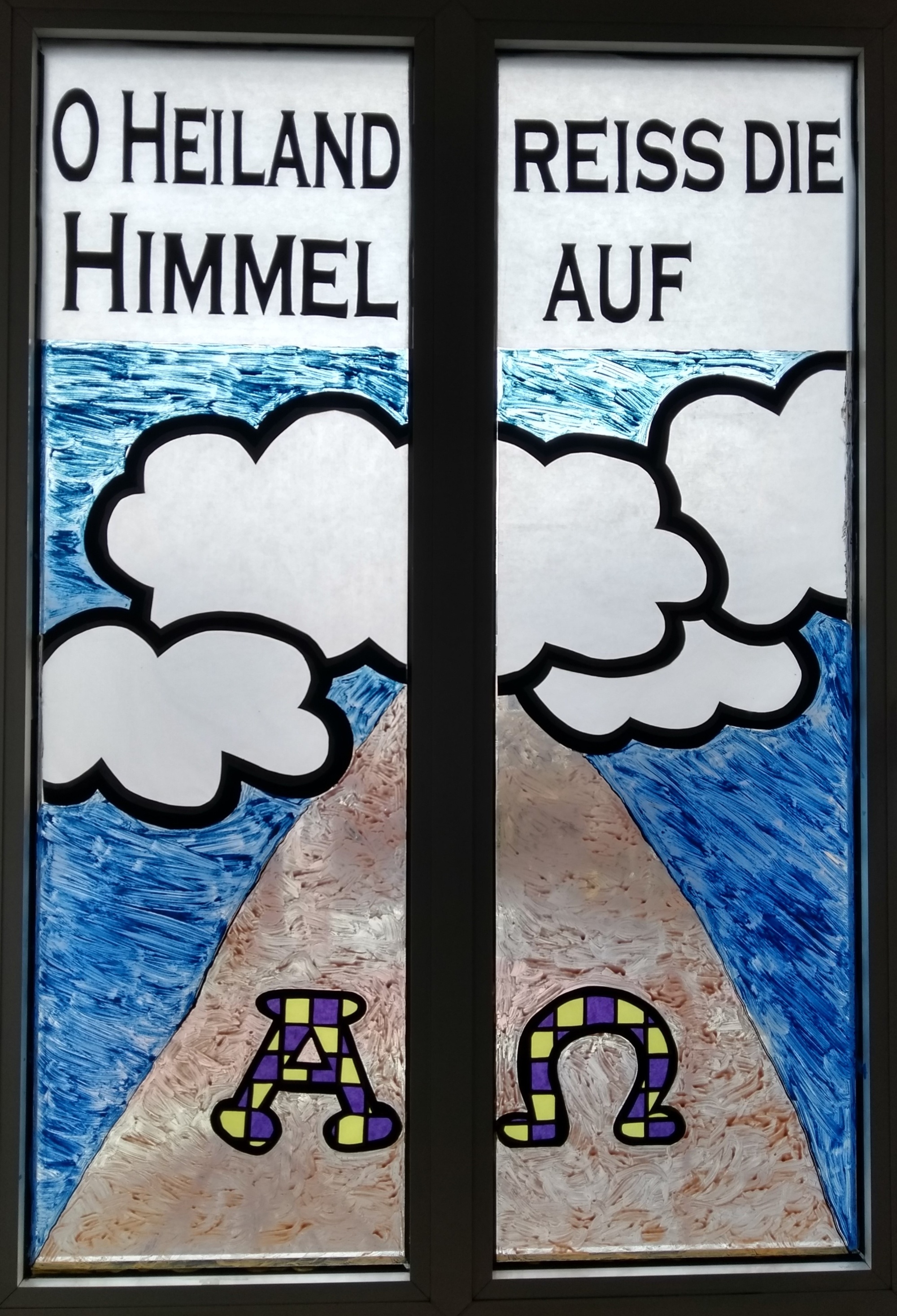 3. Adventsfenster 2020: O Heiland reiß die Himmel auf