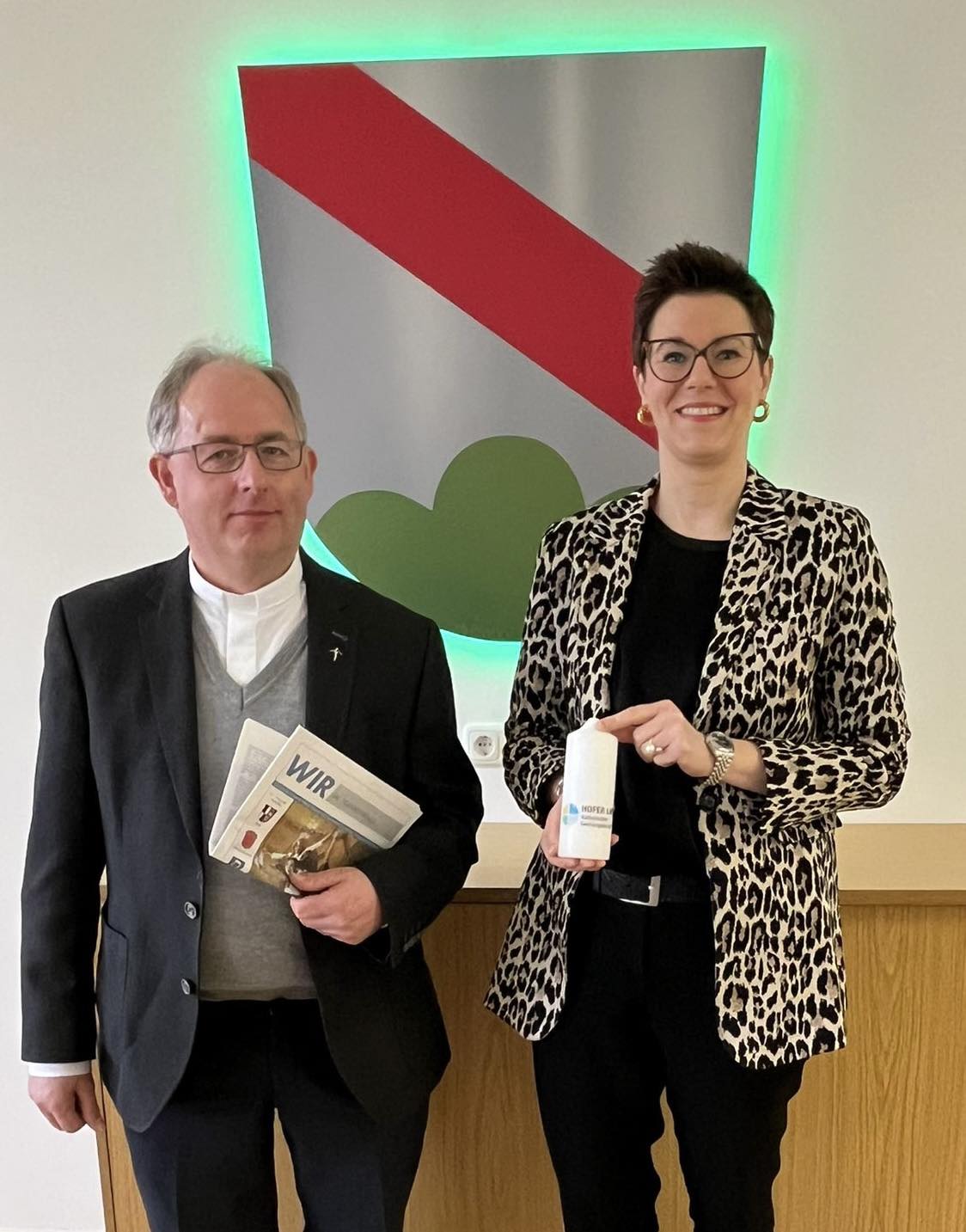 Besuch im Rathaus Berg