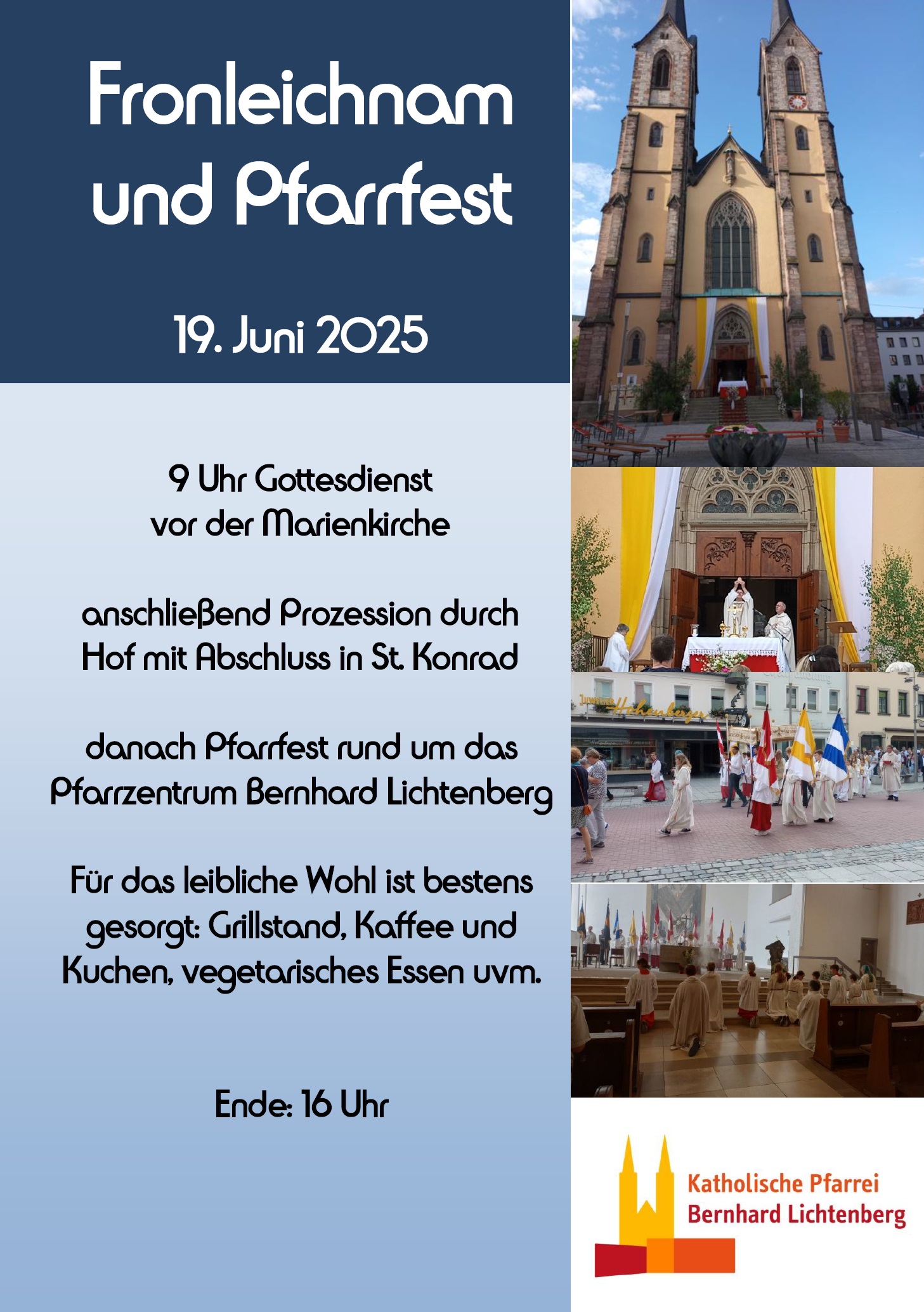 Fronleichnam 2025 Plakat