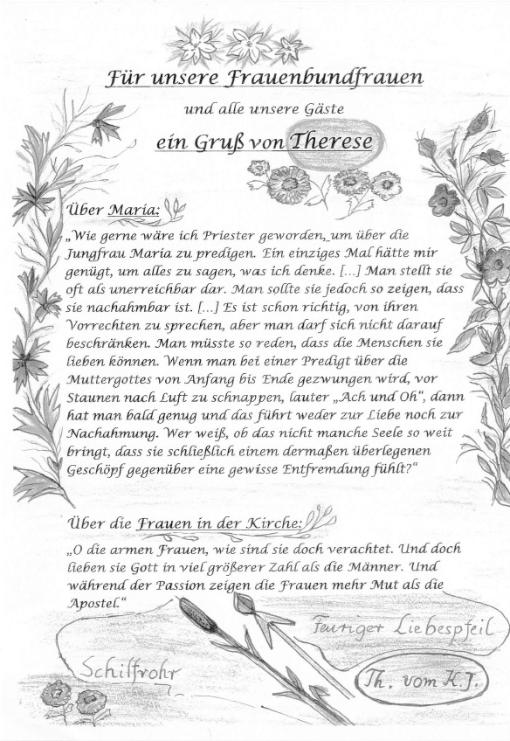 Gruß von Therese