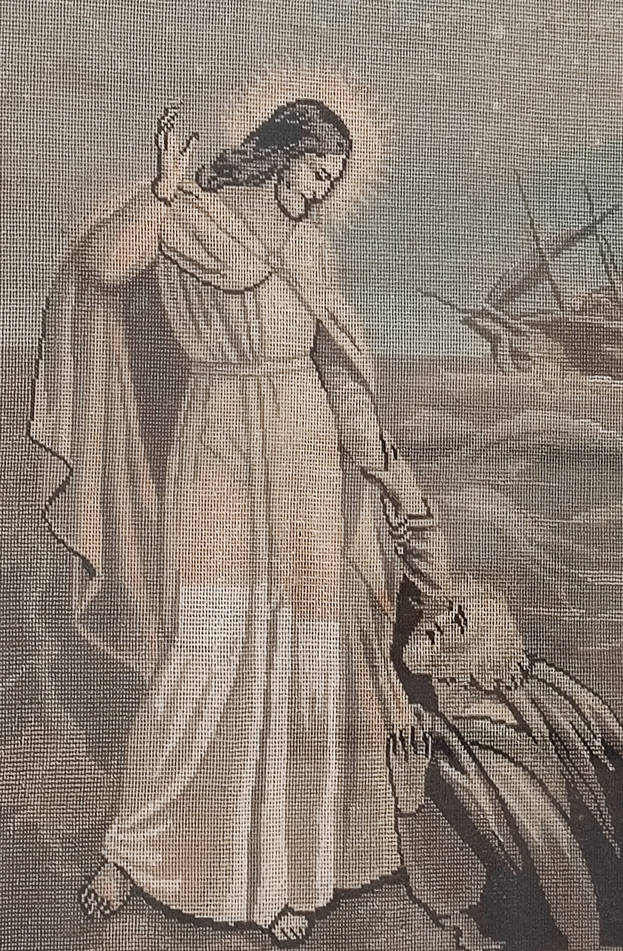 Jesus und Petrus auf dem See Genezareth