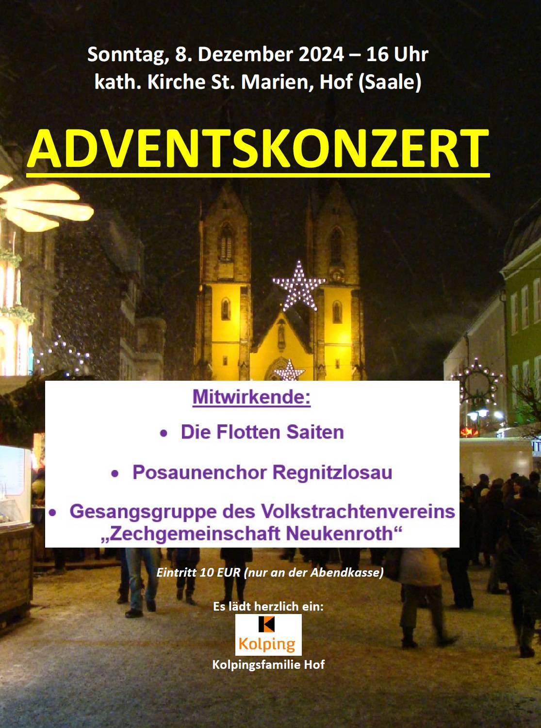 Kolping Adventskonzert 2024 Plakat