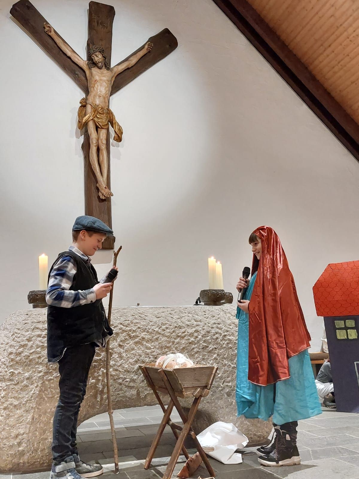 Krippenfeier in St. Pius