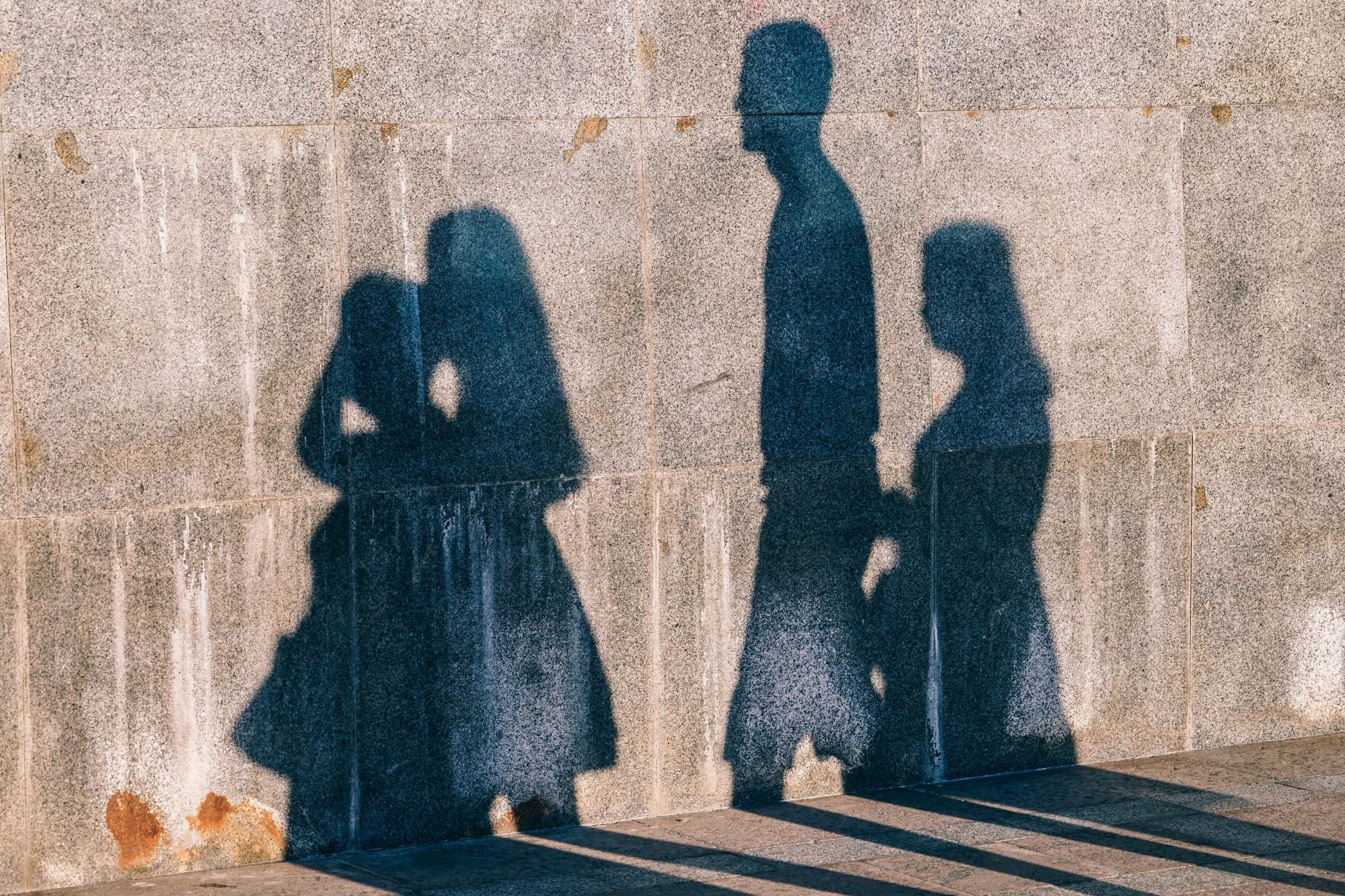 Paare Schatten