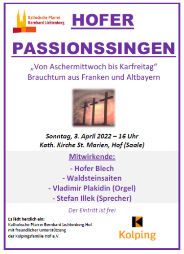 Passionssingen 2022