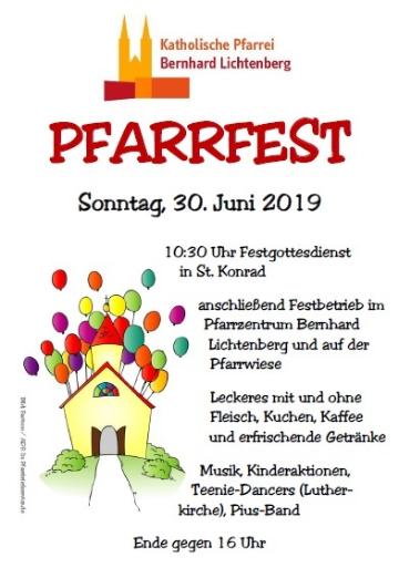 Pfarrfest Plakat 2019