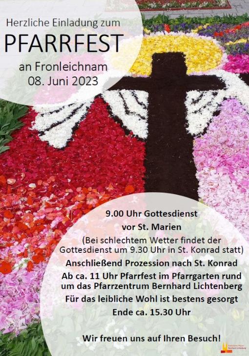 Plakat Pfarrfest 2023