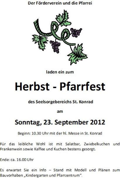Plakat Pfarrfest