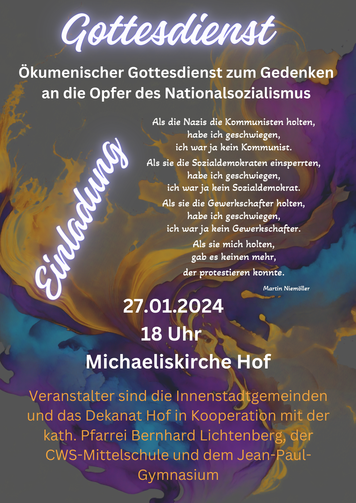 Plakat ökum. Gottesdienst