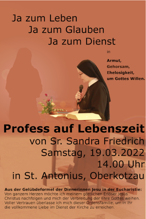 Profess auf Lebenszeit