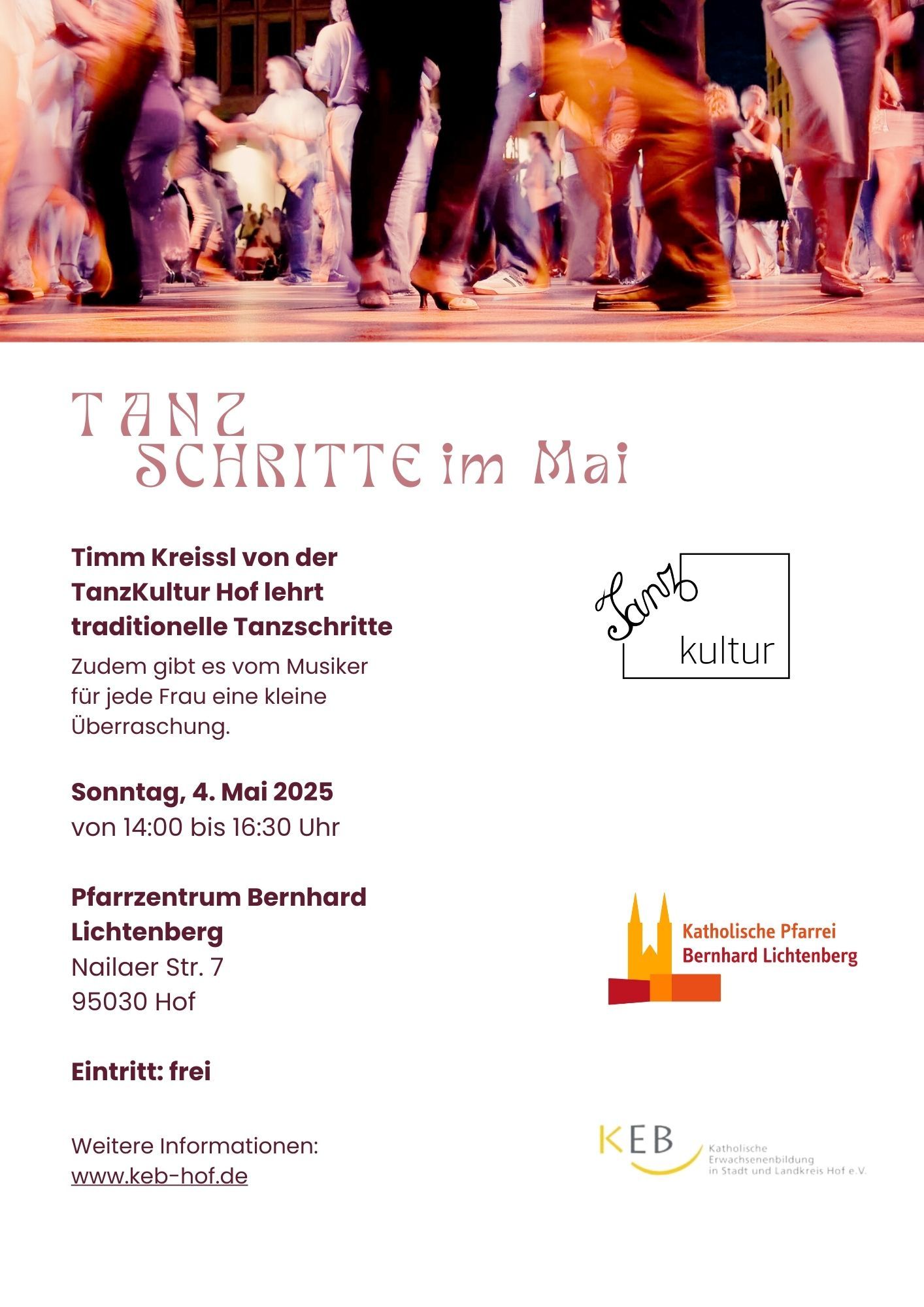 Tanzschritte Mai 2025